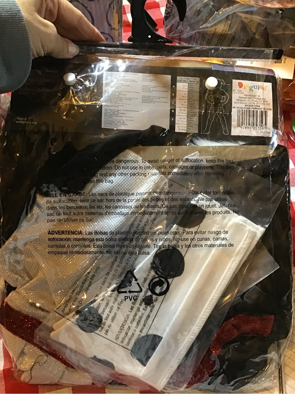 Disney villains Cruella child costume size large 10/12 -NEW - Picture 3 of 4